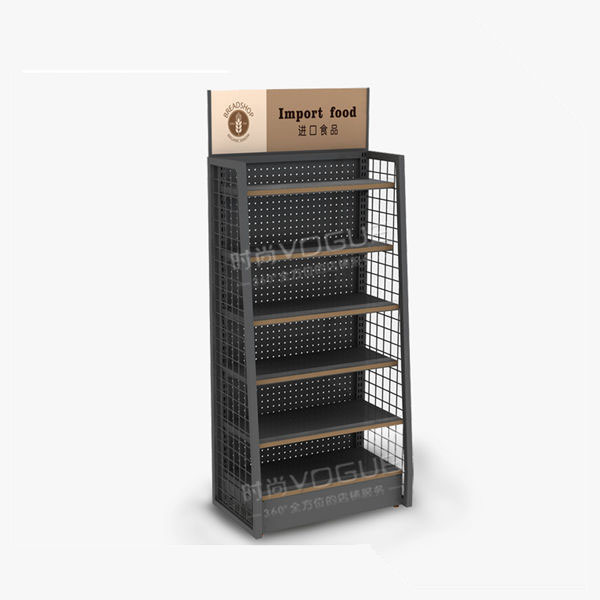 便利店貨架_孔背板側網端頭架